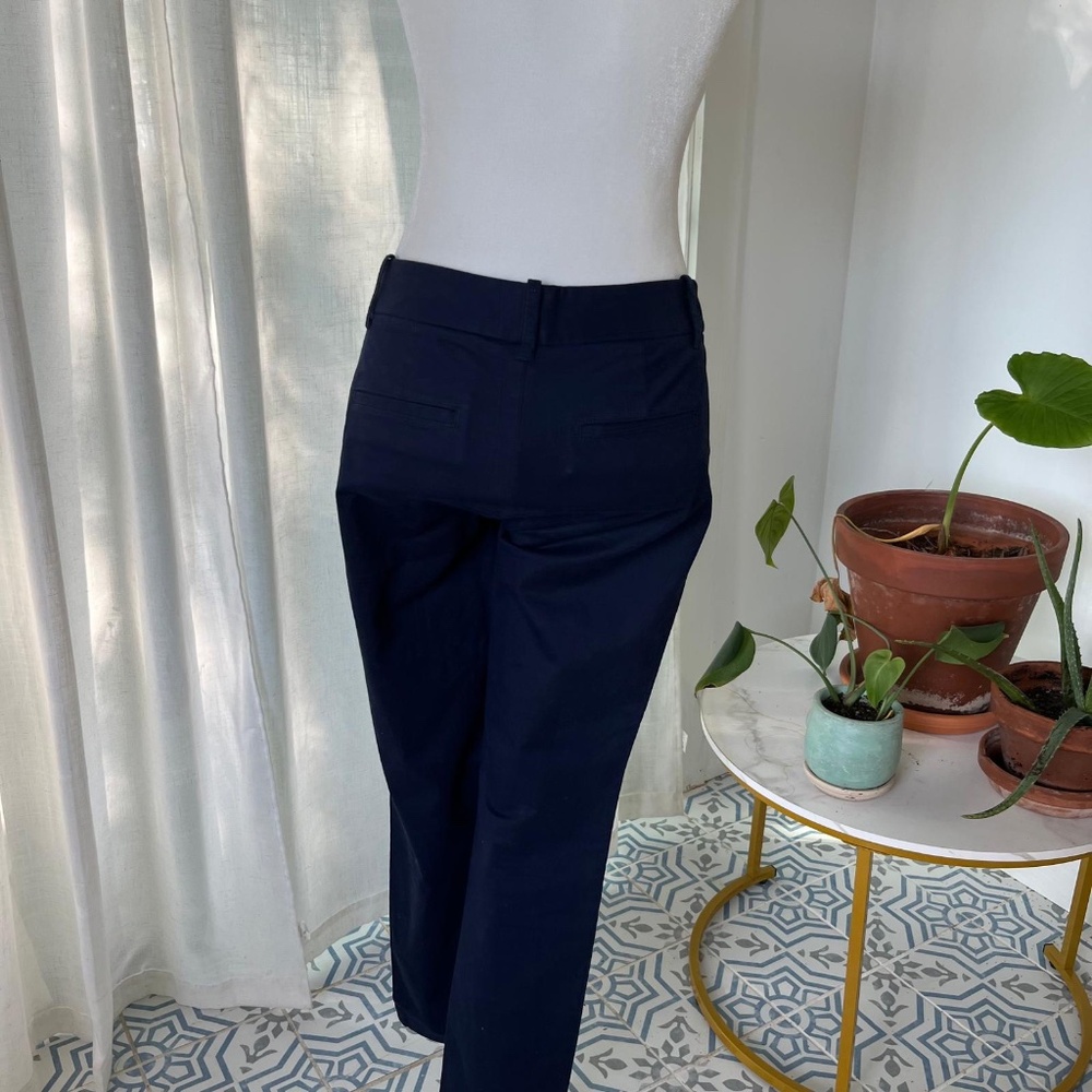 J CREW NAVY FRANKIE PANTS WOMENS 0 - Picture 3 of 6